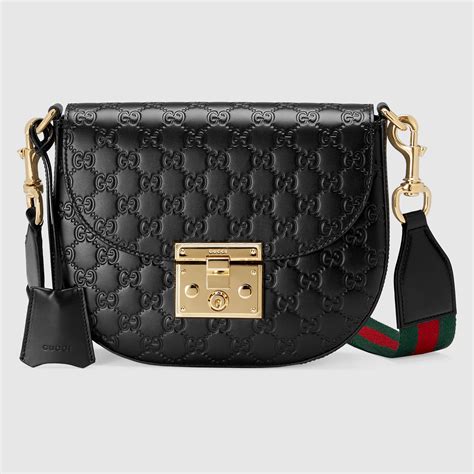 padlock gucci signature shoulder bag replica|gucci padlock backpack black.